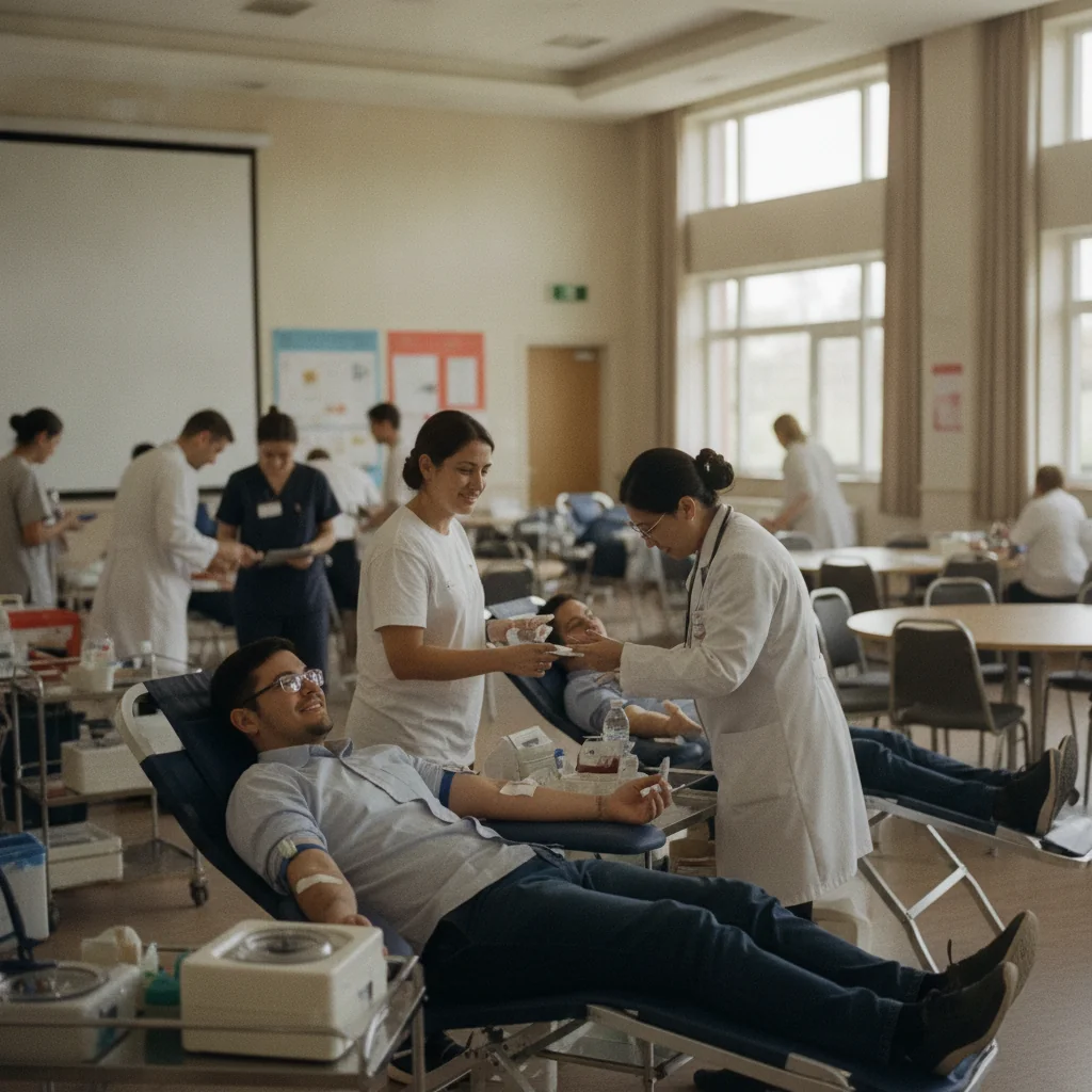 60 de donatori au colectat 27 de litri de sânge la a treia campanie