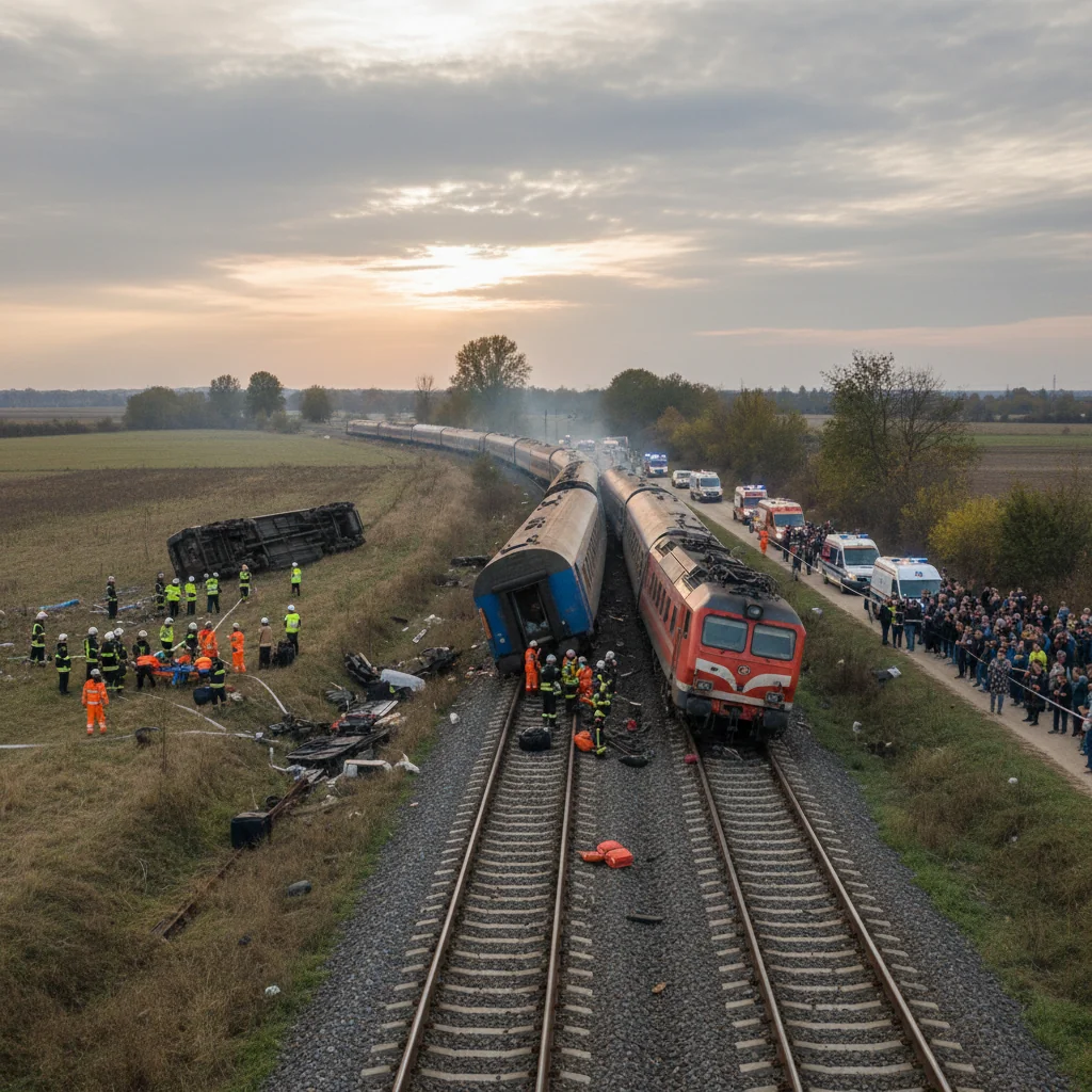 Accident la trecere la nivel pe ruta București Vest – Chiajna, la limita județului Ilfov