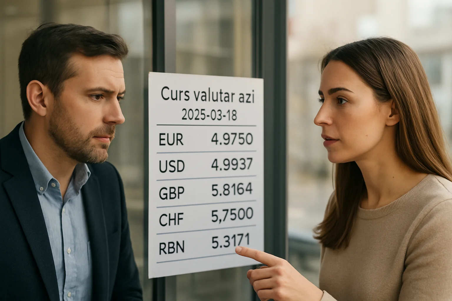 Curs valutar azi (BNR) – 2026-03-18
