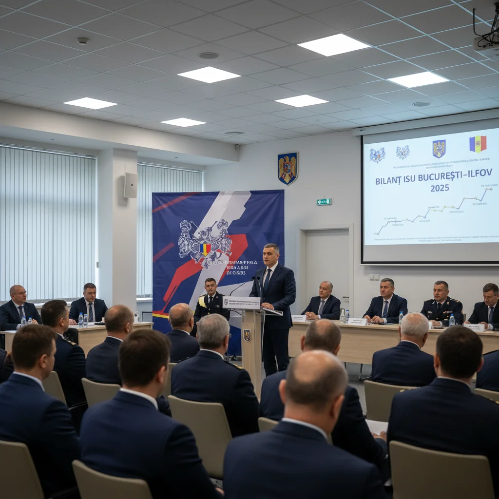 Evaluarea activității ISU București–Ilfov pe 2025, prezentată oficial în județul Ilfov