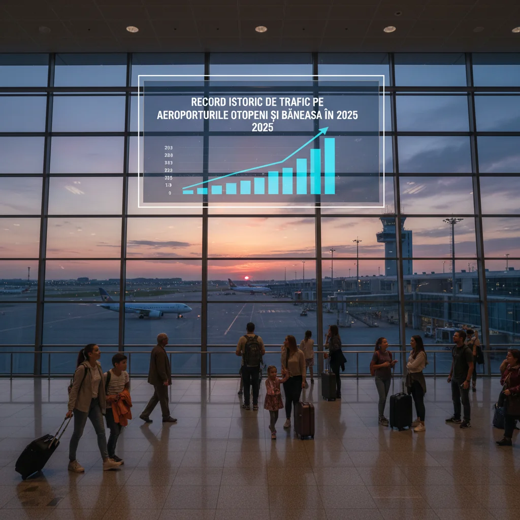 Trafic aerian record pe aeroporturile Otopeni și Băneasa în 2025, anunțat pentru județul Ilfov
