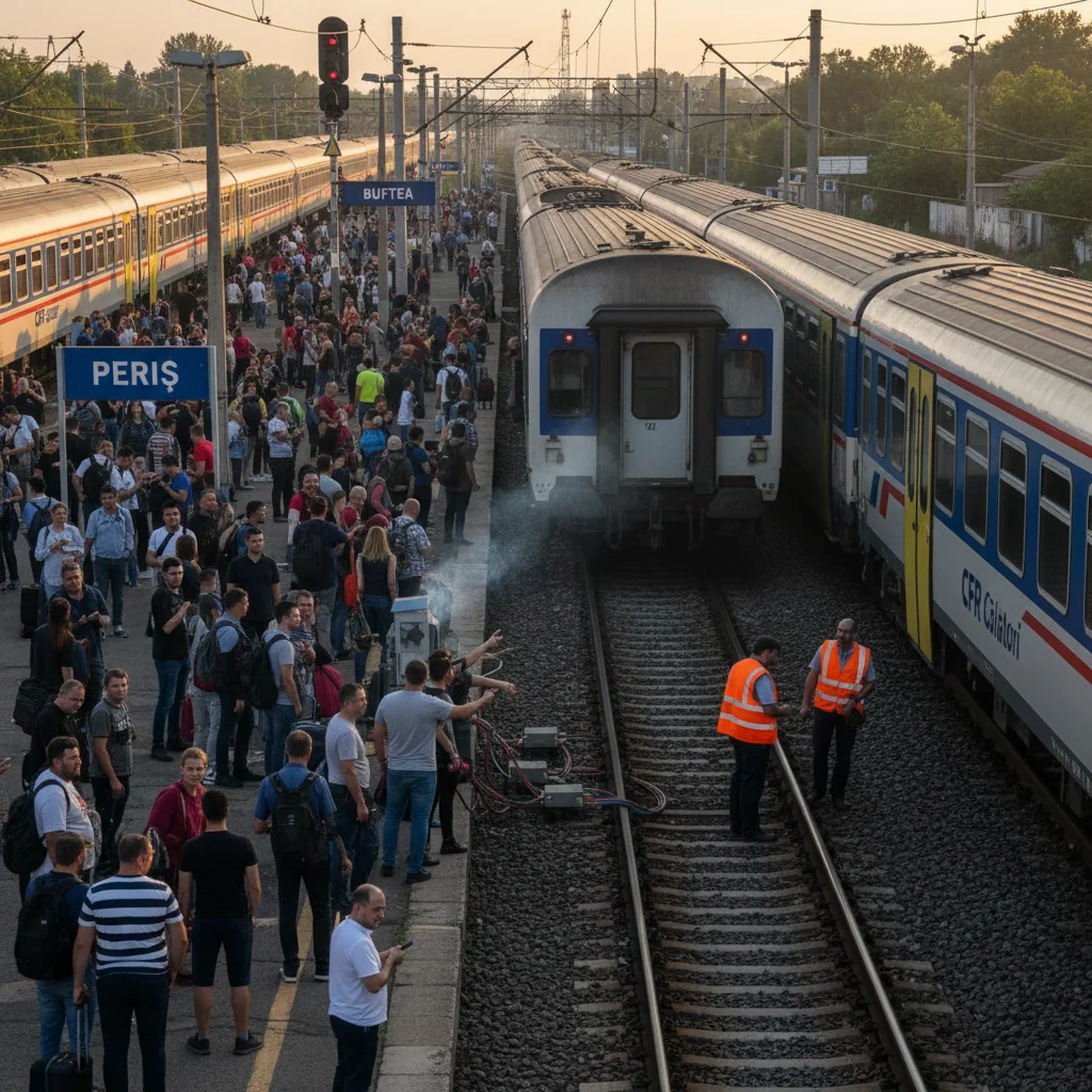 Trafic feroviar grav afectat în județul Ilfov: întârzieri de până la patru ore între Periş și Buftea